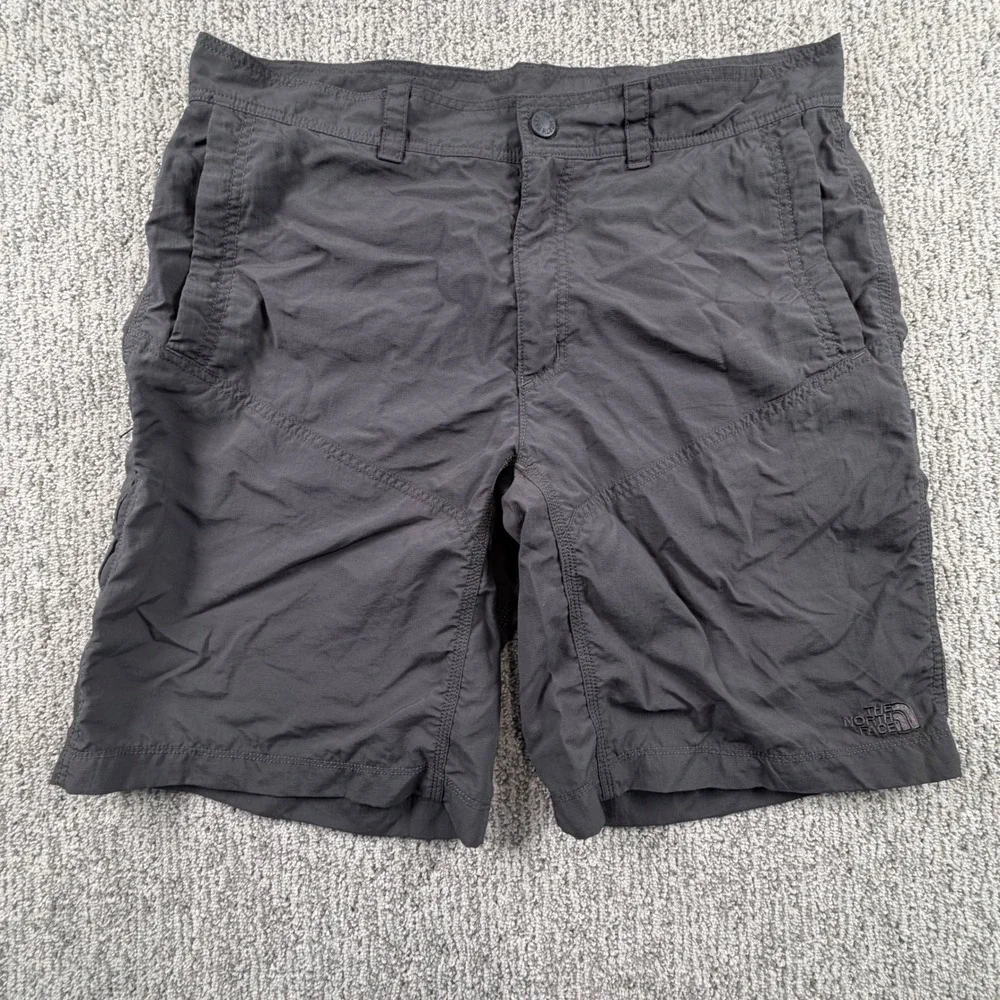 The North Face Shorts Mens 36* Gray Ripstop Hiking Outdoor Nylon CFT2 TCN3/TMN3